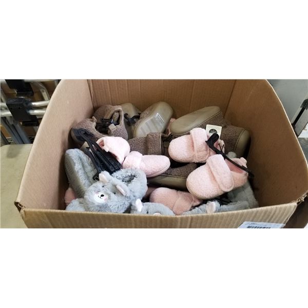 BOX OF KIDS NEW SLIPPERS