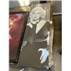 Image 3 : MARILYN MANROE FRAMED PRINT, CANVAS ART, AND 2 IMAGES ON BOARD