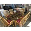 Image 2 : RATTAN GLASSTOP PATIO SET W/ 6 CHAIRS