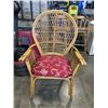 Image 3 : RATTAN GLASSTOP PATIO SET W/ 6 CHAIRS