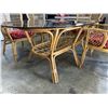 Image 6 : RATTAN GLASSTOP PATIO SET W/ 6 CHAIRS