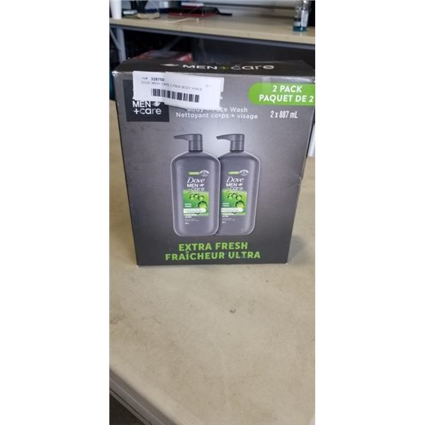 DOVE MEN+ CARE 2 PACK BODY +FACE WASH