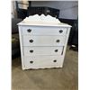 Image 1 : WHITE 4 DRAWER DRESSER