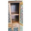 Image 2 : ANTIQUE 4 DOOR CABINET WITH CAST IRON AND GLASS DOORS