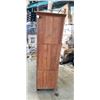 Image 5 : ANTIQUE 4 DOOR CABINET WITH CAST IRON AND GLASS DOORS