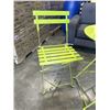 Image 2 : GREEN METAL BISTRO SET