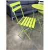 Image 3 : GREEN METAL BISTRO SET