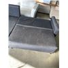 Image 5 : SMALL BLACK SECTIONAL W/ PULLOUT BED
