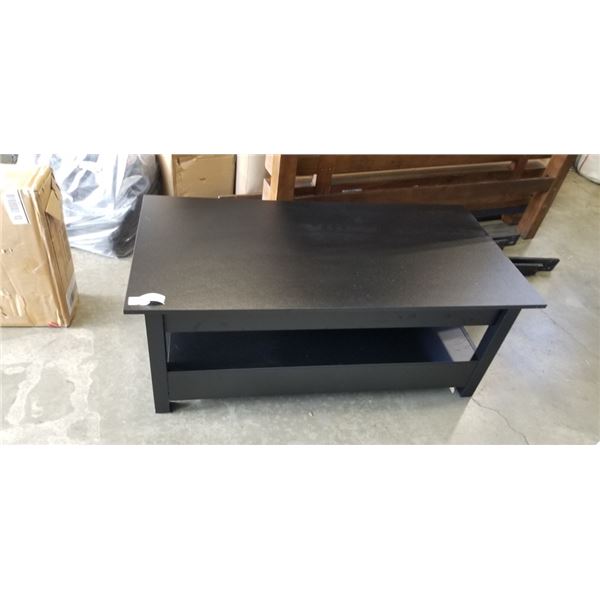 BLACK LIFT TOP COFFEE TABLE