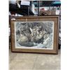 Image 1 : CARL BRENDERS SIGNED "FOX FMAILY" PRINT