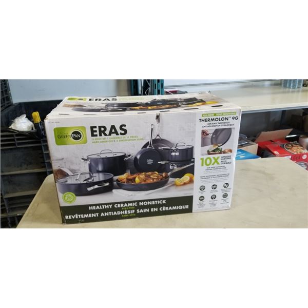NEW ERAS 11- PIECE PAN/SKILLET SET, RETAIL $269.99