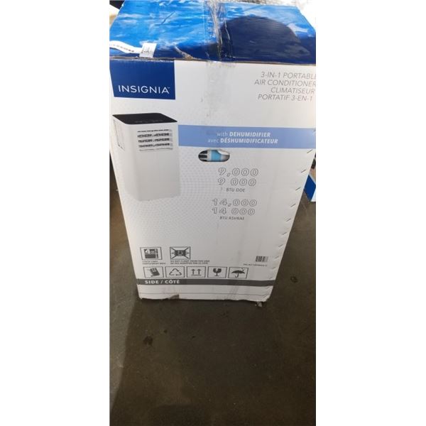 INSIGNIA 14K BTU PORTABLE AIR CONDITIONER - TESTED WORKING