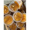 Image 4 : 3 NEW / SEALED JARS OF JAM AND TRAY OF ORANGE FRUIT CUPS - BB JAN 2027