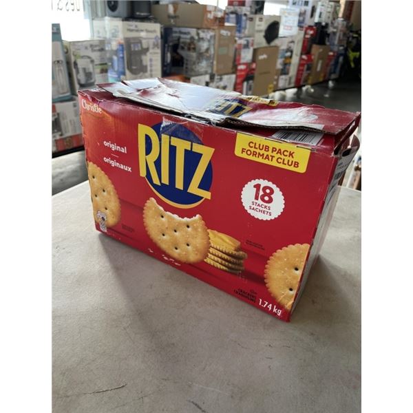 CASE OF 18 NEW SEALED SLEEVES OF RITZ CRACKERS