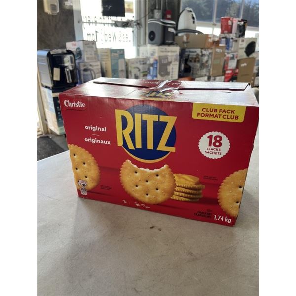 CASE OF 18 NEW SEALED SLEEVES OF RITZ CRACKERS