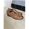 Image 2 : CLARKS COLLECTION MENS WHIDDON CAP TOE DARK TAN SHOES. SIZE 9 US M