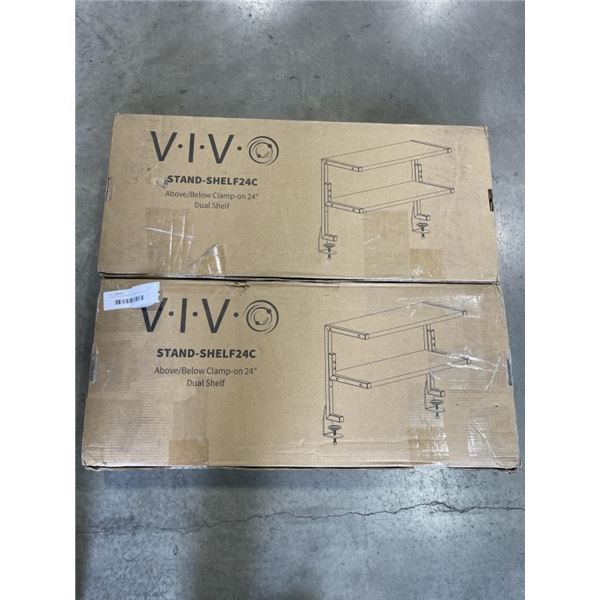 2 VIVO ABOVE/BELOW CLAMP-ON 24" DUAL SHELVES
