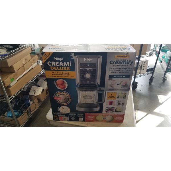 NINJA CREAMI DELUXE 11IN1 ICE CREAM MAKER - TESTED WORKING, RETAIL $299