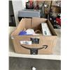 Image 1 : TRAY OF HOUSEHOLD ITEMS INCLUDING 2 BOXES CURAPROX PRIME REFILLS, 70% ISOPROPYL ALCOHOL PREP PADS, A