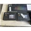 Image 3 : KLIM CHROMA KEYBOARD, AND KLIM BLAZE PRO WIRELESS MOUSE, AND SINGLE CASETTE PLAYER, AND 2 PORTABLE C