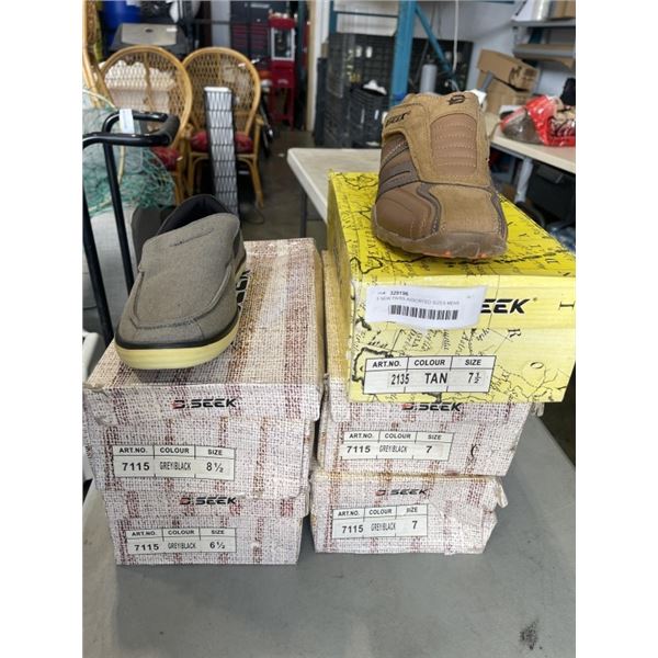 5 NEW PAIRS ASSORTED SIZES MENS SHOES