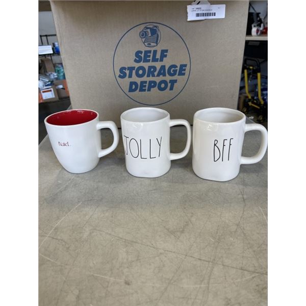 LARGE LOT OF RAE DUNN MUGS