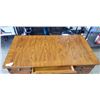 Image 4 : 9 DRAWER OAK DOUBLE PEDESTAL DESK