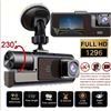 Image 1 : NEW DUAL CAMERA 1296P DASHCAM, LOOP RECORDING, NIGHT VISION, MOTION DETECTION AND PARKING MONITORING
