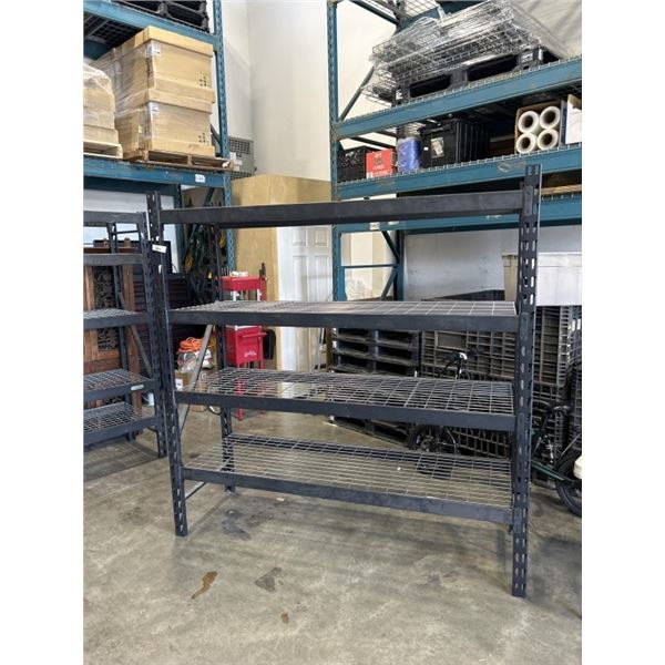 BLACK METAL GARAGE SHELVING
