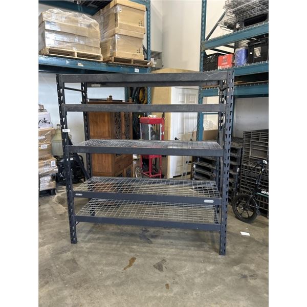 BLACK METAL GARAGE SHELVING