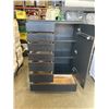 Image 2 : BLACK WARDROBE W/ 7 DRAWERS