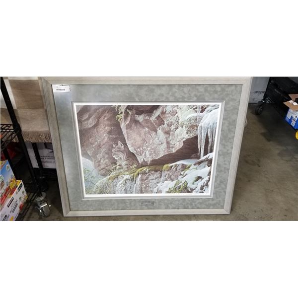 SIGNED ROBERT BATEMAN "AT THE CLIFF" PRINT