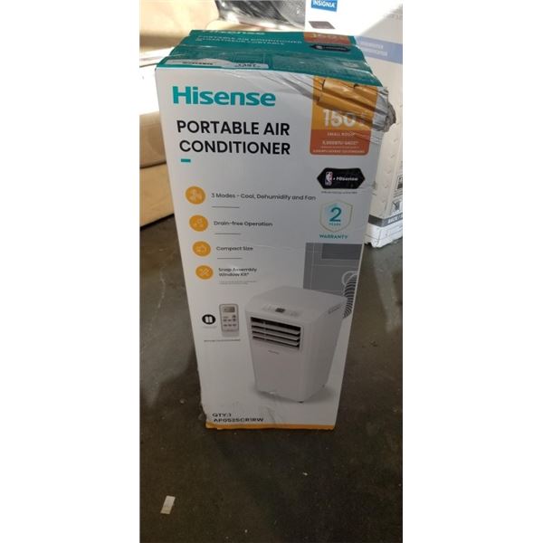 HISENSE 3-IN-1 8,500 BTU (SACC 5,000 BTU) PORTABLE AIR CONDITIONER - TESTED WORKING, RETAIL $519
