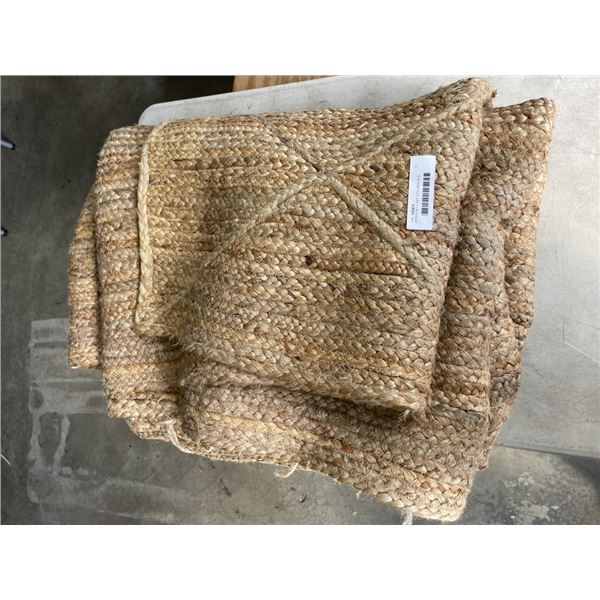 APPROX 8FT x 10FT JUTE AREA RUG