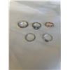 Image 1 : 5 STERLING SILVER 925 RINGS