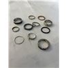 Image 2 : ASSORTED SILVER TONE RINGS