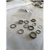Image 3 : ASSORTED SILVER TONE RINGS