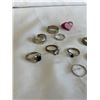 Image 3 : ASSORTED SILVER TONE RINGS