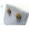 Image 2 : GOLD PLATED STERLING SILVER MOISSANITE EARRINGS, W/A $350.00.