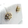 Image 3 : GOLD PLATED STERLING SILVER MOISSANITE EARRINGS, W/A $350.00.