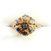 Image 3 : GOLD PLATED STERLING SILVER NATURAL GARNET  WITH CZ RING, SIZE 8, W/A $700.00. GARNET IS THE BIRTHST