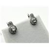Image 2 : STERLING SILVER NATURAL WHITE QUARTZ WITH CZ EARRINGS, W/A $400.00.
