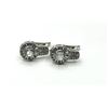 Image 4 : STERLING SILVER NATURAL WHITE QUARTZ WITH CZ EARRINGS, W/A $400.00.