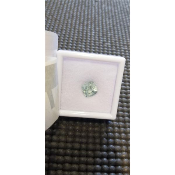 NEW 4.1CT NATURAL AQUAMARINE GEMSTONE, UNTREATED, CUSHION CUT - RETAIL $820