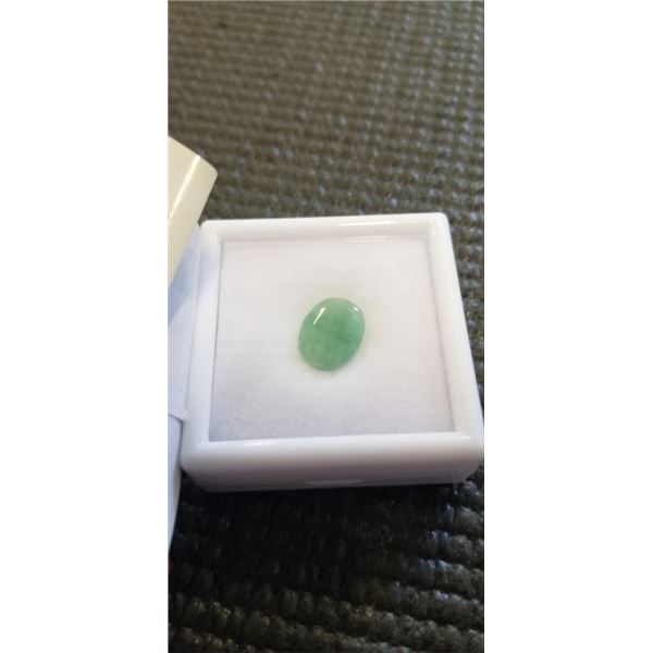 NEW 5.5CT NATURAL EMERALD GEMSTONE, UNTREATED, OVAL CUT - RETAIL $1540