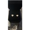 Image 2 : NEW S925 0.5CT EACH HEART STUD MOISSANITE GEMSTONE HALO STUD EARRINGS, MOUNTED IN 925 STERLING SILVE