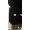 Image 3 : NEW S925 0.5CT EACH HEART STUD MOISSANITE GEMSTONE HALO STUD EARRINGS, MOUNTED IN 925 STERLING SILVE