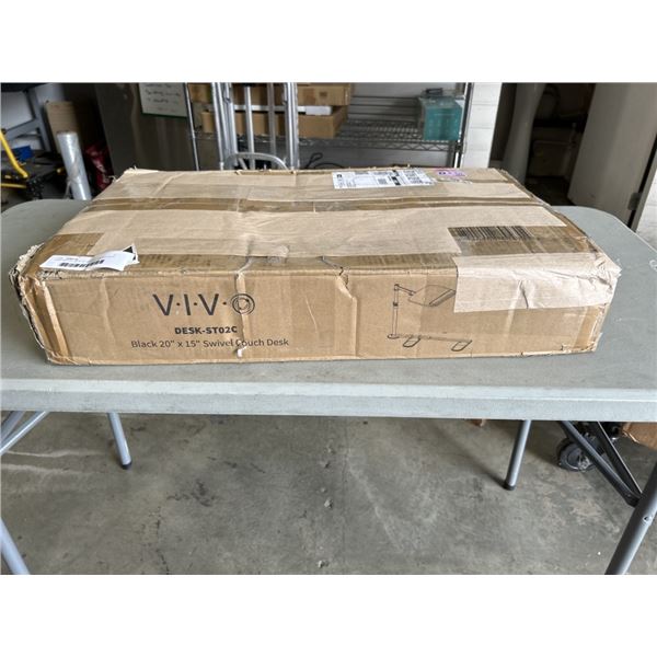 VIVO BLACK 20" X 15" SWIVEL COUCH DESK
