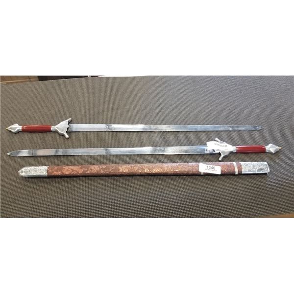 PAIR OF MARTIAL ART SWORDS