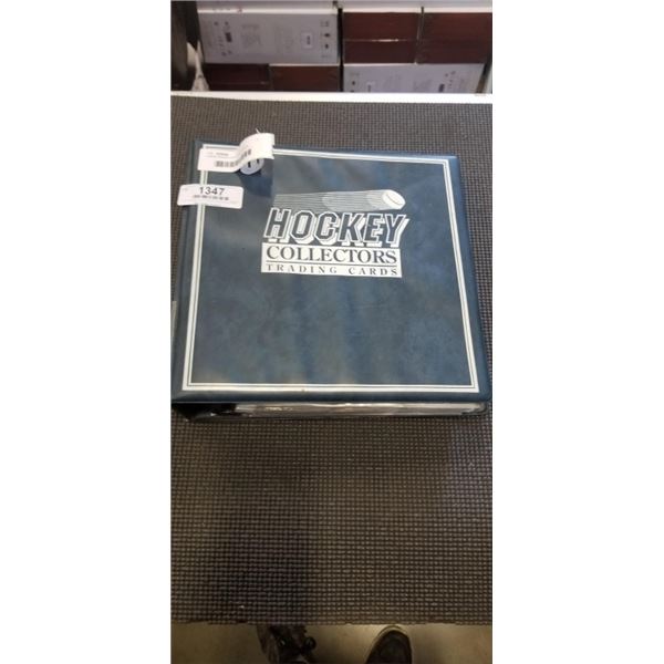 LARGE BINDER OF HOCKEY CARDS